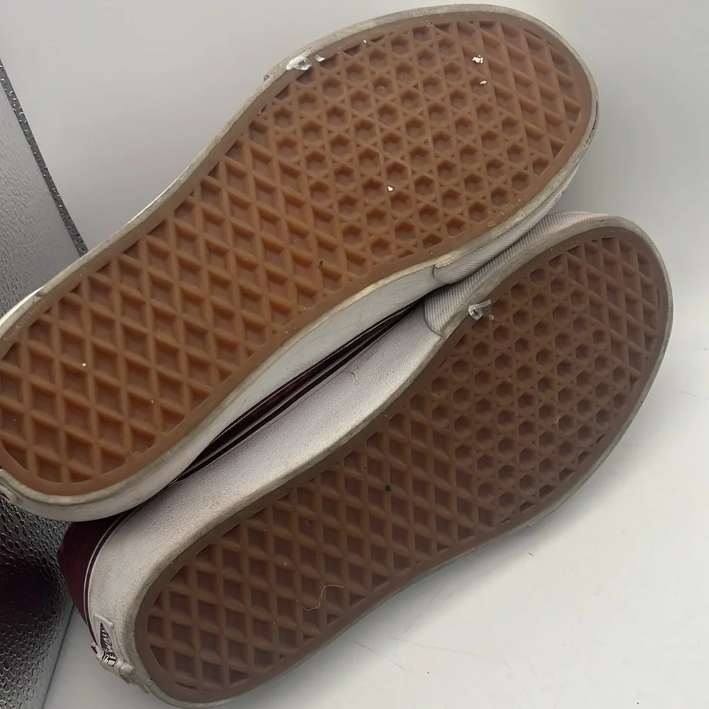 Vans Sz 8.5 leather & Fabric plaid - Picture 5 of 7